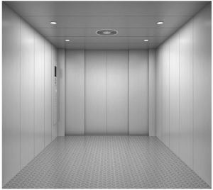 Ascensor de carga sin cuarto de máquina de acero inoxidable